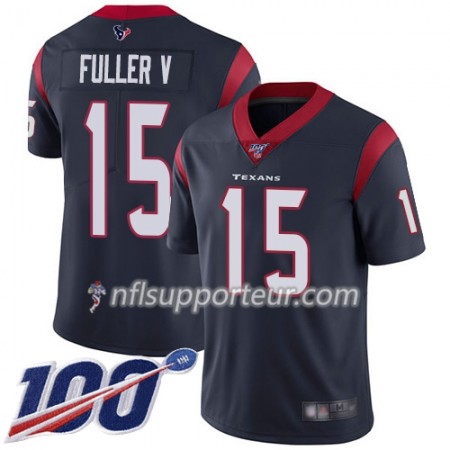Maillot Homme Houston Texans Will Fuller V 15 Nike Navy Bleu 100th